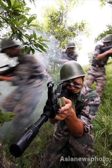 Anti-terrorism drill in Shandong