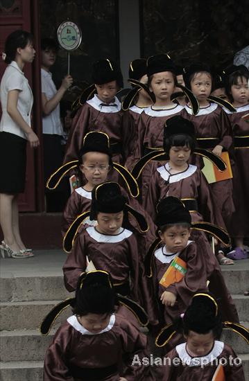 A Confucian ceremony for young learners