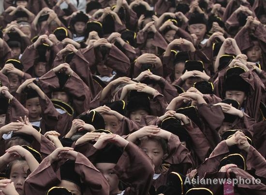 A Confucian ceremony for young learners