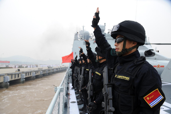 China's 7th escort flotilla leaves for missions