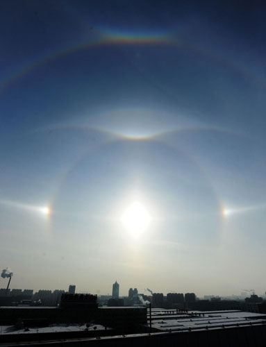 Parhelion dazzles NE China