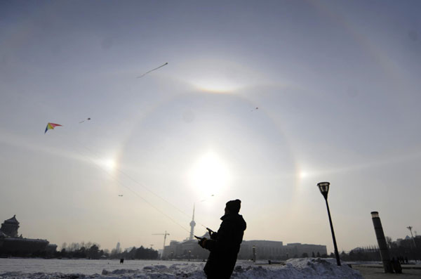 Parhelion dazzles NE China