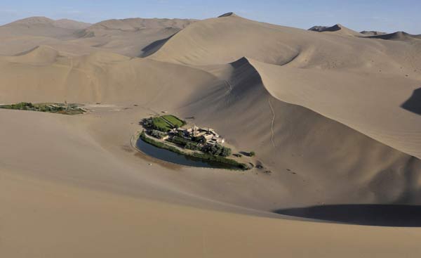 Crescent Moon Spring in Gansu