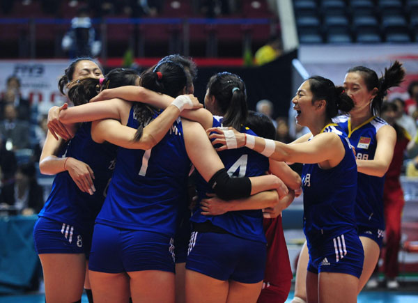 China's volleyball team wins Olympics ticket