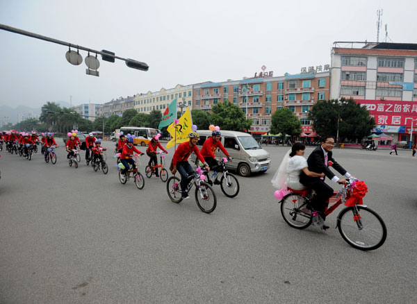 Getting hitched on a bike a growing delight