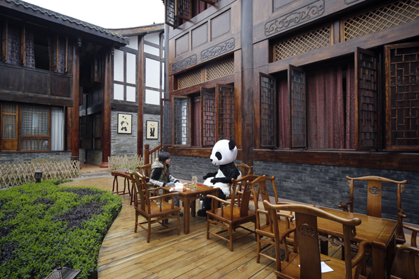 Eat, shoot and leave at Panda hotel