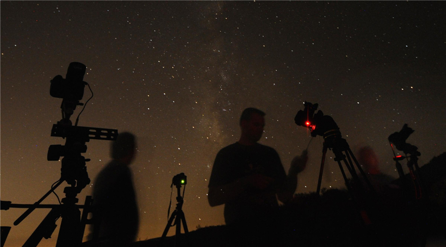 Perseid meteor shower puts on show in night sky