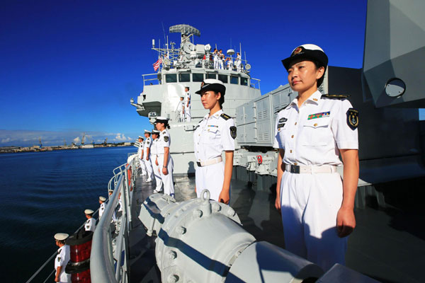 Chinese naval fleet vists Pearl Harbor