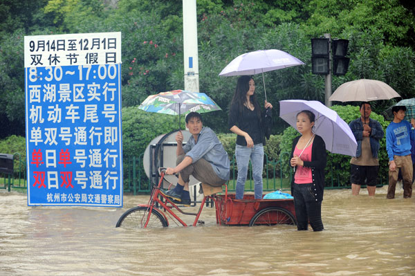 Typhoon Fitow affects over 3m people in E China