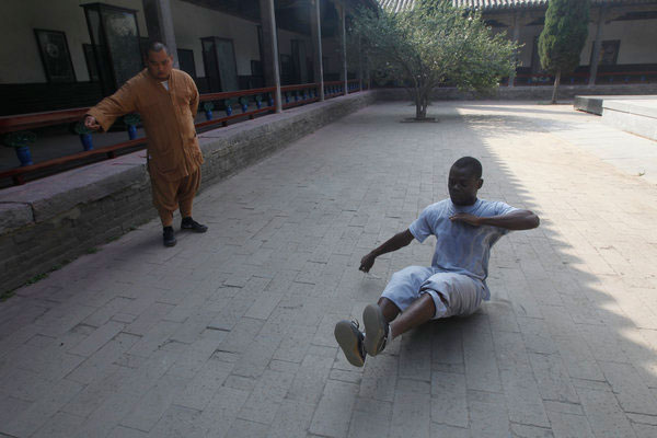 Rare look in Shaolin temple