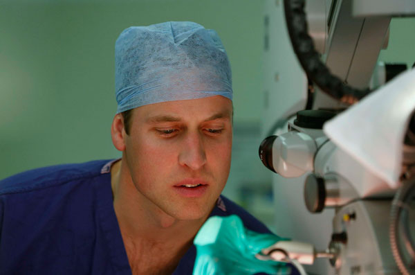 Prince William visits Royal Marsden hospital