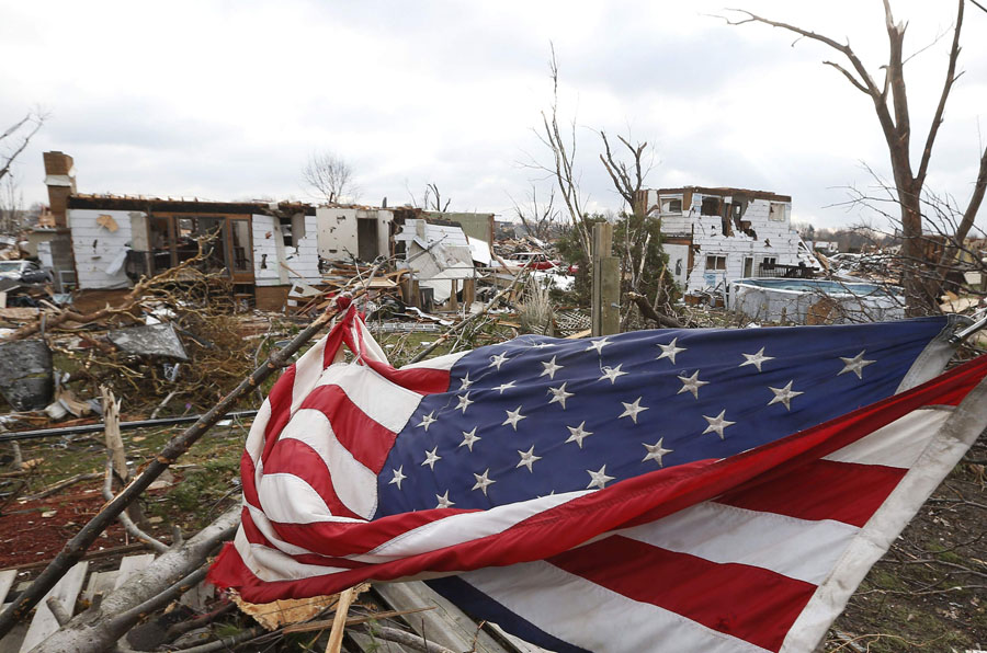 In pictures: Deadly tornados pound US Midwest