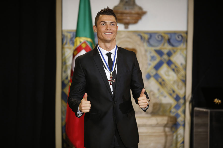 Ronaldo gets top Portuguese honor from president