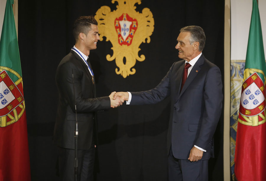 Ronaldo gets top Portuguese honor from president