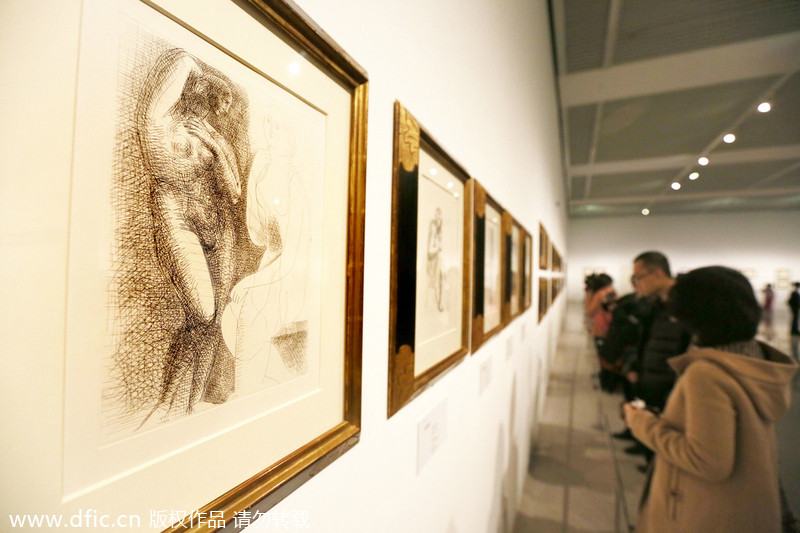 Picasso engravings exhibited in Beiiing