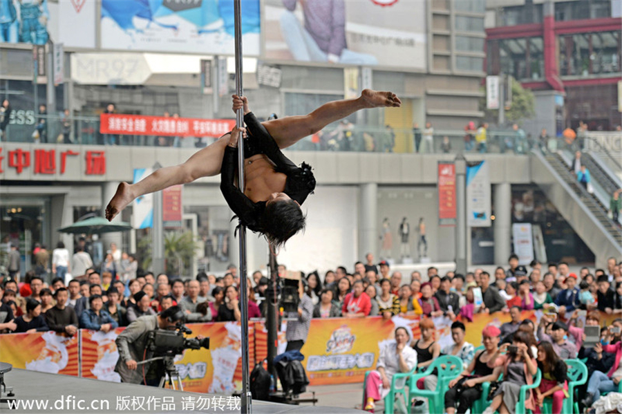 Men can be good pole dancers