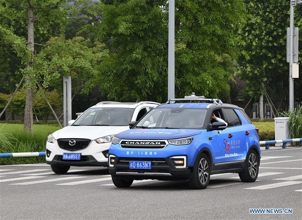 5G remote-controlled car tested in Chongqing