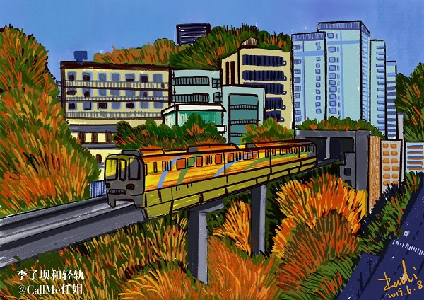 Chongqing meets Van Gogh in creative paintings of city