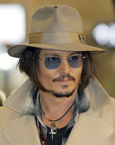 Johnny Depp promotes movie 