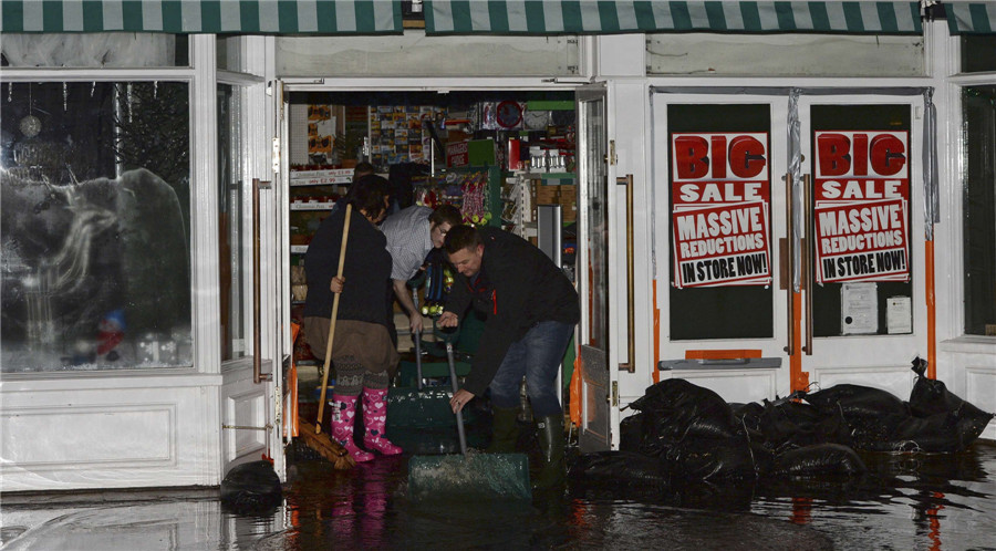 Arctic storm hits Europe