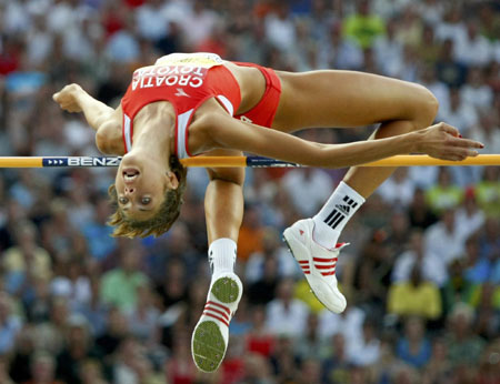 Vlasic wins women's high jump at worlds