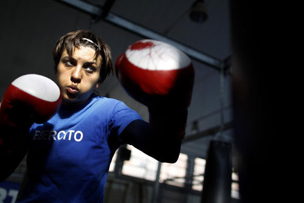 Woman soldier restricts her fighting to the ring