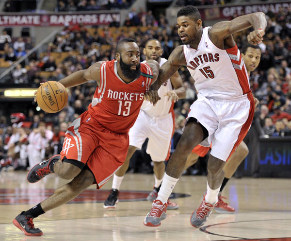 Raptors edges Rockets for first win streak since April