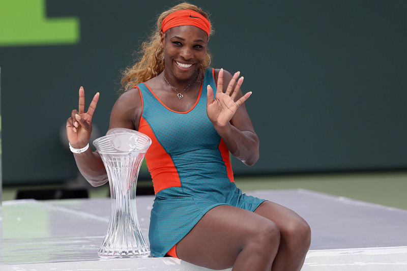 Serena Williams beats Li Na for Sony Open title