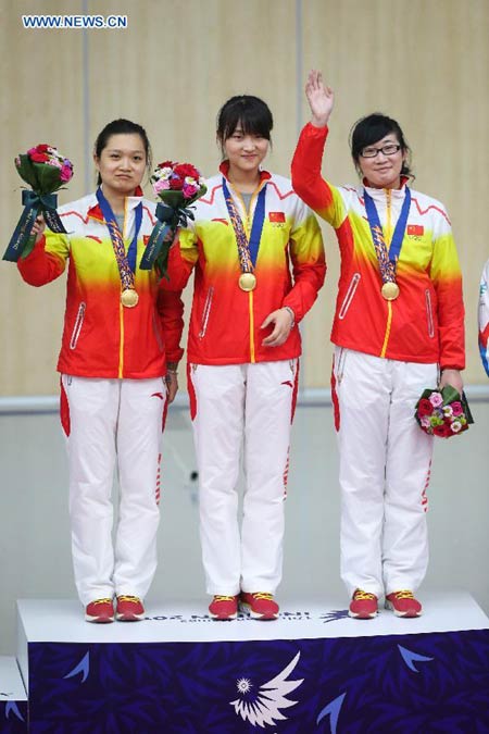 China trio win 1st gold at Incheon Asian Games