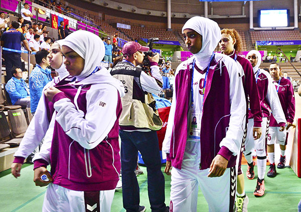 Qatar forfeit basketball game in hijab row