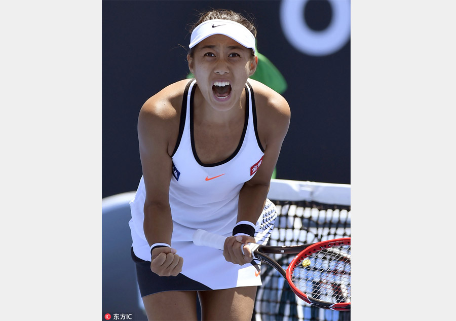 China's Duan advances to face Williams, Zhang and Peng out