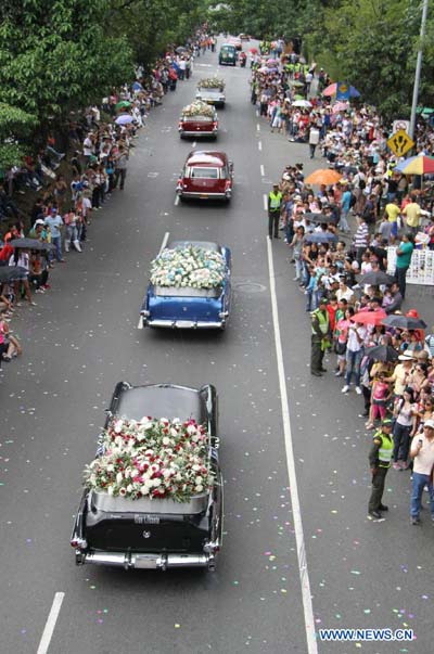 17th Medellin's Classic & Antique Car Parade held in Colombia