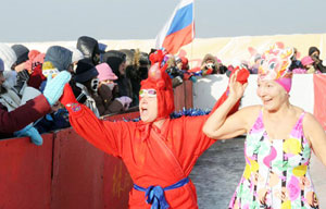 Harbin's Volga Manor in winter