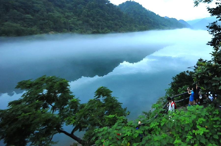 Fog-enveloped Xiaodongjiang