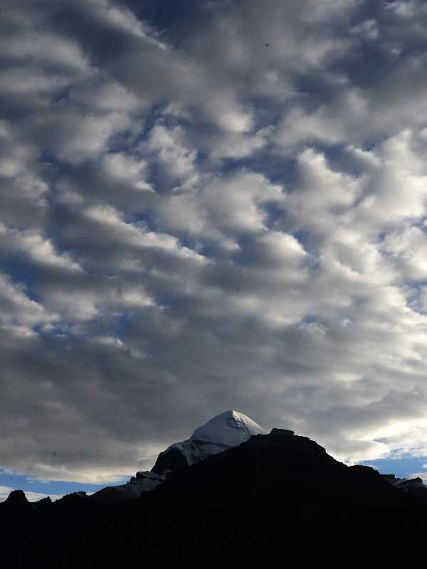 Beautiful scenery of holy mountain in China's Tibet