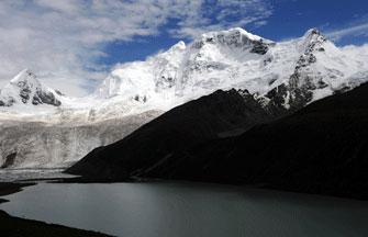 Beautiful scenery of holy mountain in China's Tibet