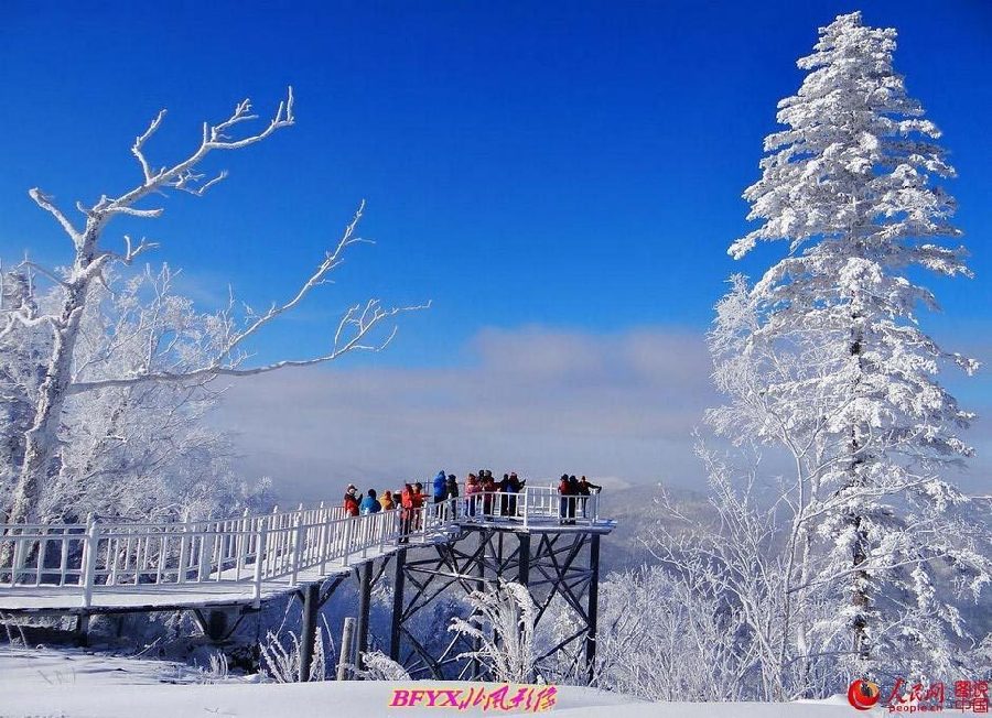 Snow-covered Erlanghe in Heilongjiang