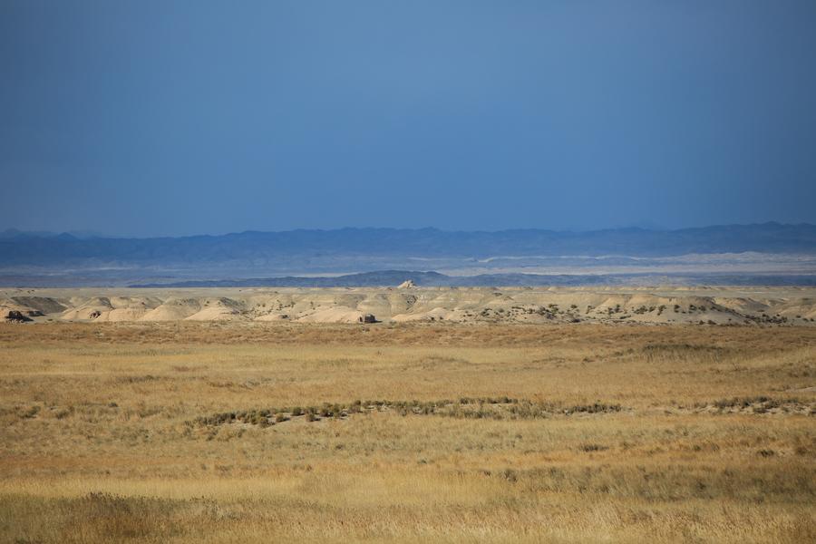 Scenery of Shule River in Gansu