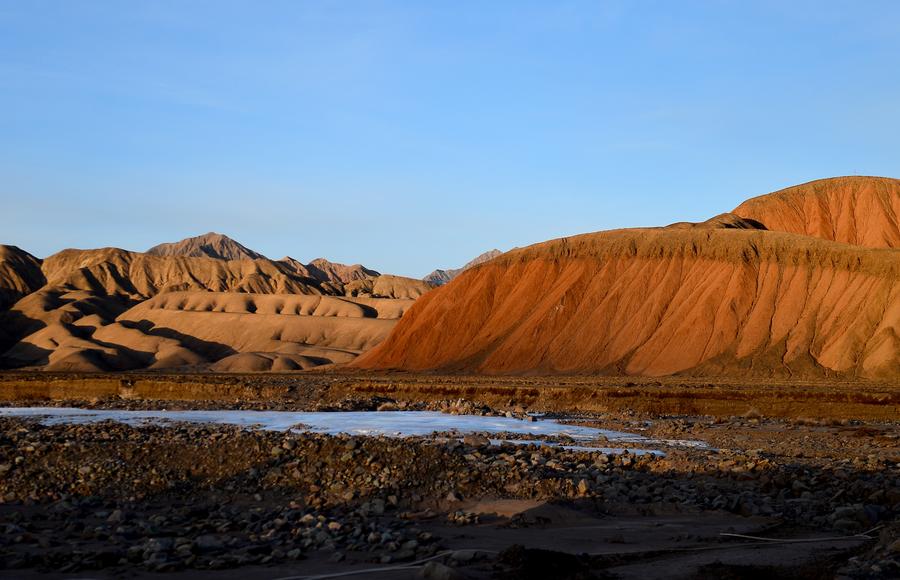 Scenery of Danxia landform in NW China Qinghai