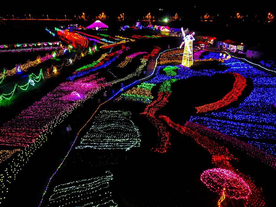 Light festival kicks off in SW China's Guizhou