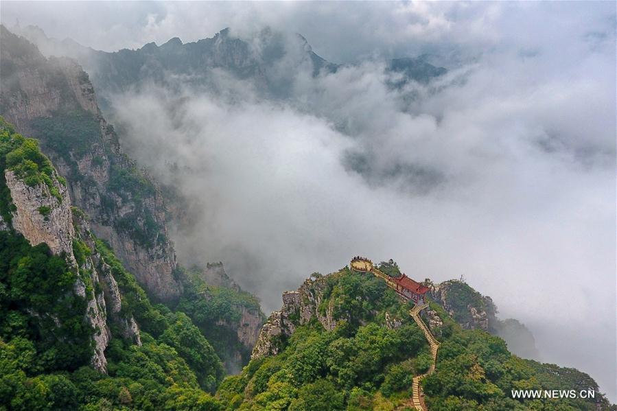 Scenery of Wulaofeng scenic spot in Yuncheng, Shanxi