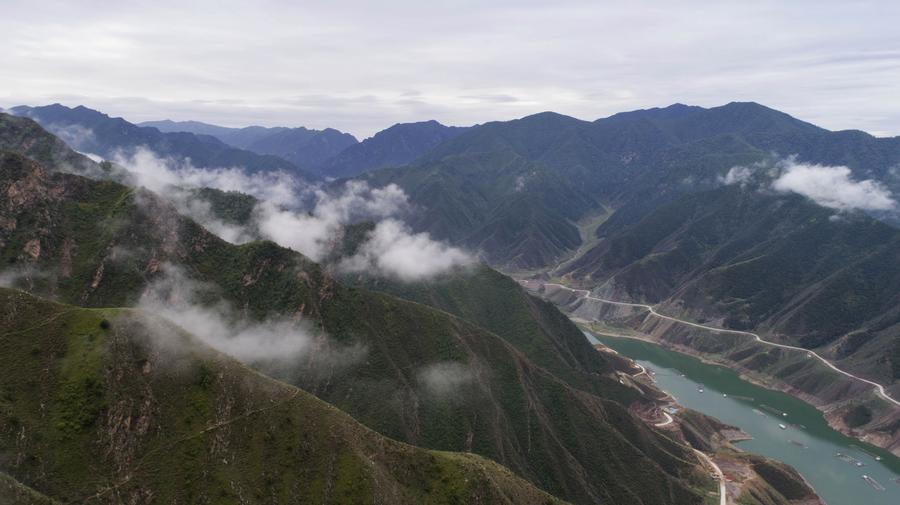 Scenery of Jiudian Gorge in NW China's Gansu