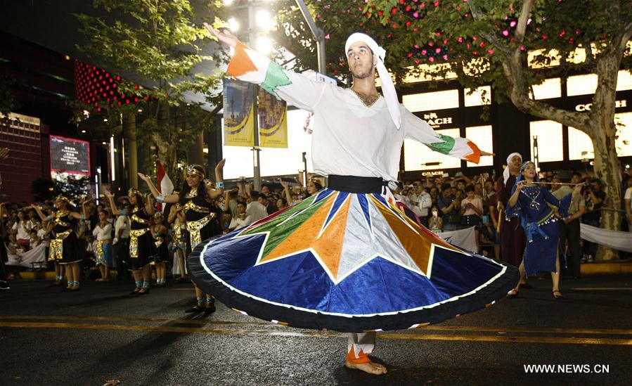 Parade held during Shanghai Tourism Festival in Shanghai