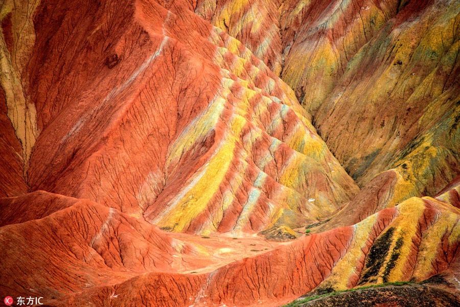 Scenery of Danxia landform in NW China