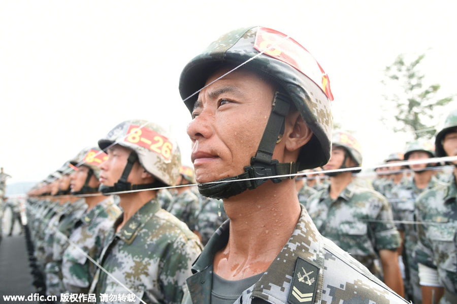 Honor guards train for months ahead of parade