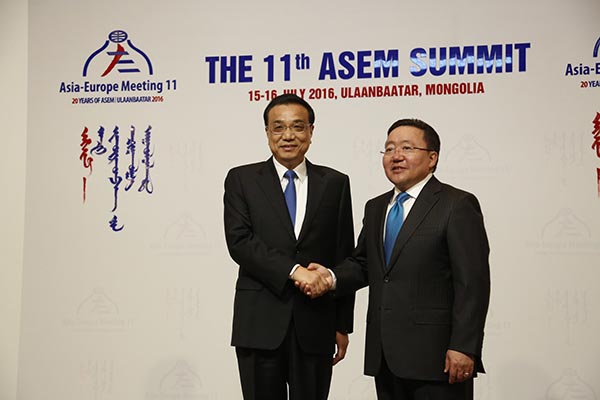 Premier Li addresses the 11th Asia-Europe Meeting Summit