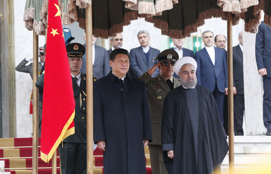 Chinese President Xi Jinping's red carpet welcome in Iran