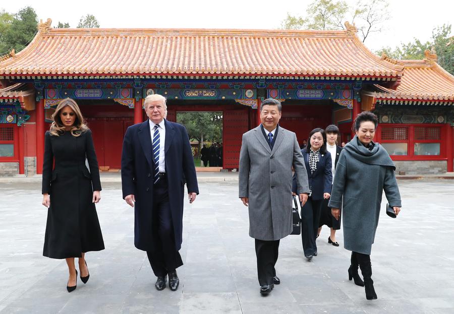 Xi welcomes Trump to Beijing's Palace Museum