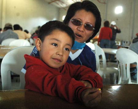 Mexican boy, 1st infector of flu, recovering