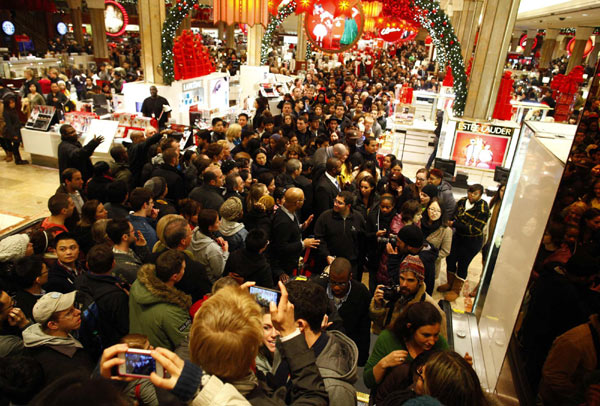 Crowds hit US stores for 'Black Friday' deals